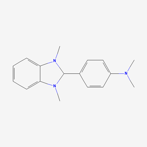 4-(2,3-Dihydro-1,3-dimethyl-1H-benzimidazol-2-yl)-N,N-dimethylbenzenamine molecular structure
