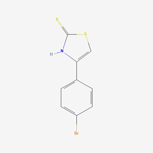 4-(4-Bromophenyl)-2-thiazolethiol molecular structure