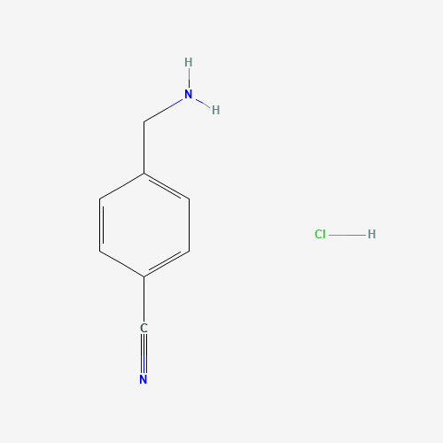4-(Aminomethyl)benzonitrile hydrochloride molecular structure