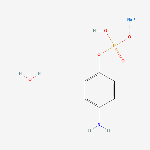 4-Aminophenyl phosphate monosodium salt hydrate molecular structure