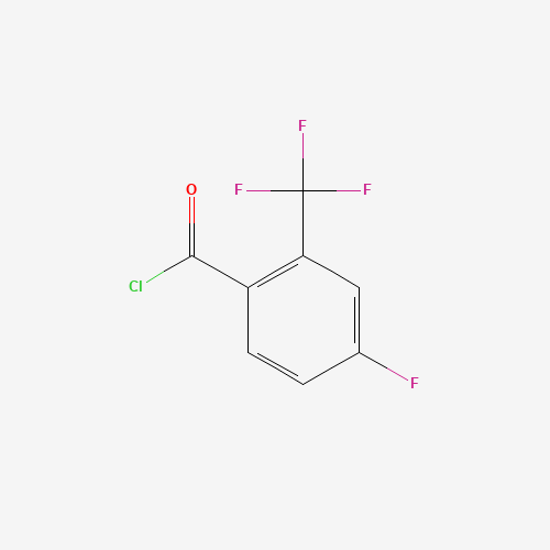 4-Fluoro-2-(trifluoromethyl)benzoyl chloride molecular structure