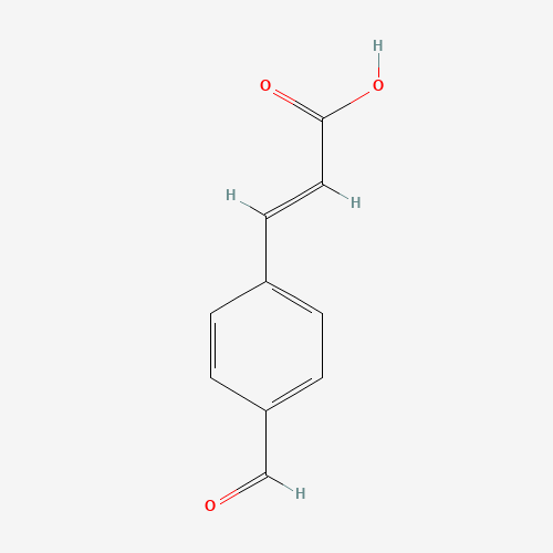 4-Formylcinnamic acid, predominantly trans molecular structure