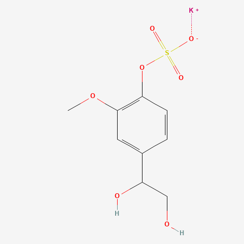 4-Hydroxy-3-methoxyphenylglycol sulfate potassium salt molecular structure