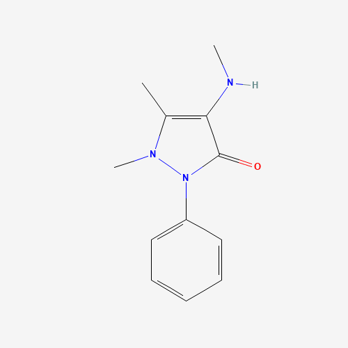 4-Methylaminoantipyrine hydrochloride molecular structure