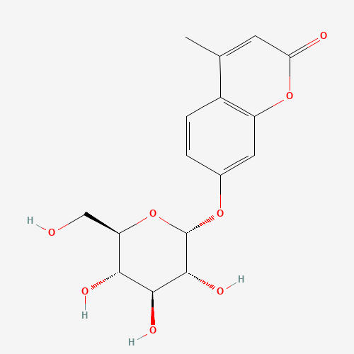 4-Methylumbelliferyl α-D-glucopyranoside molecular structure