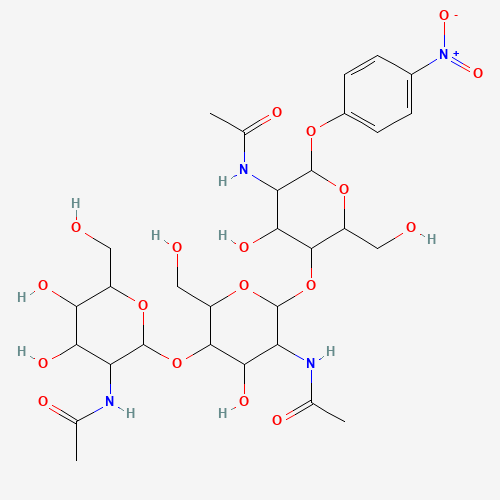 4-Nitrophenyl β-D-N,N′,N′′-triacetylchitotriose molecular structure
