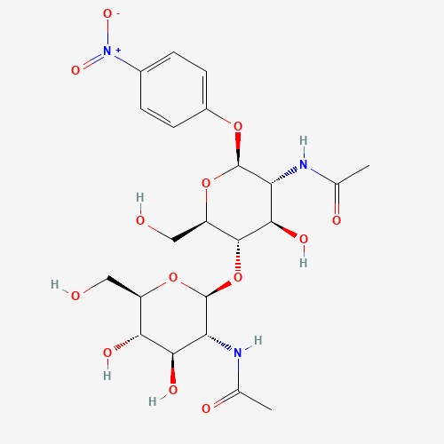 4-Nitrophenyl N,N′-diacetyl-β-D-chitobioside molecular structure