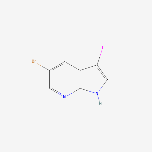 5-Bromo-3-iodo-7-azaindole molecular structure