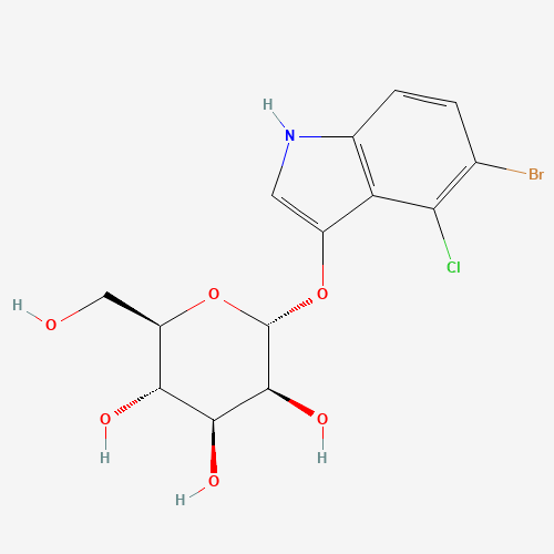 5-Bromo-4-chloro-3-indolyl α-D-mannopyranoside molecular structure