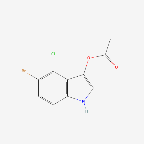 5-Bromo-4-chloro-3-indolyl acetate molecular structure