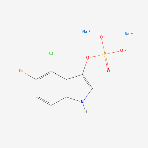 5-Bromo-4-chloro-3-indolyl phosphate disodium salt molecular structure