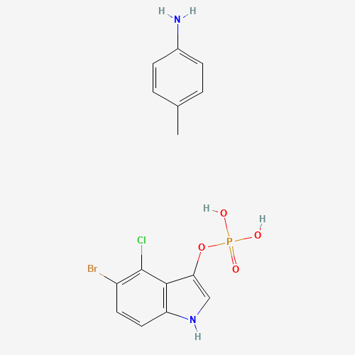 5-Bromo-4-chloro-3-indolyl phosphate p-toluidine salt molecular structure