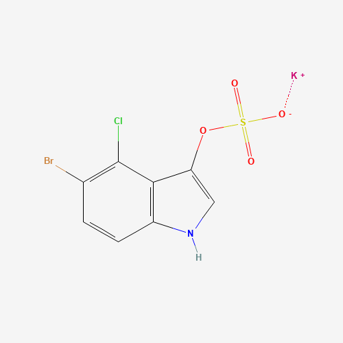 5-Bromo-4-chloro-3-indolyl sulfate potassium salt molecular structure
