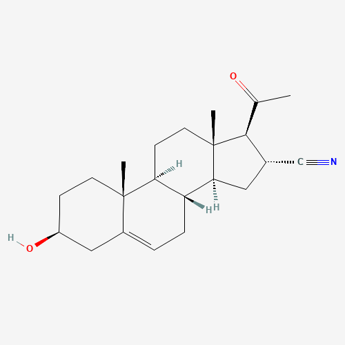 5-Pregnen-3β-ol-20-one-16α-carbonitrile molecular structure