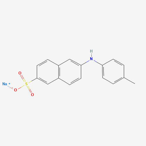 6-(p-Toluidino)-2-naphthalenesulfonic acid sodium salt molecular structure