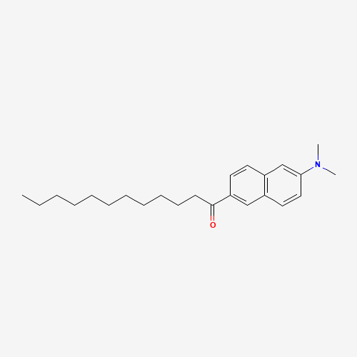 6-Dodecanoyl-N,N-dimethyl-2-naphthylamine molecular structure