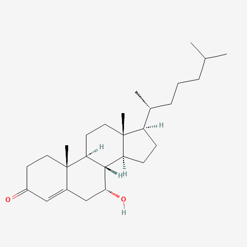 7α-Hydroxy-4-cholesten-3-one molecular structure