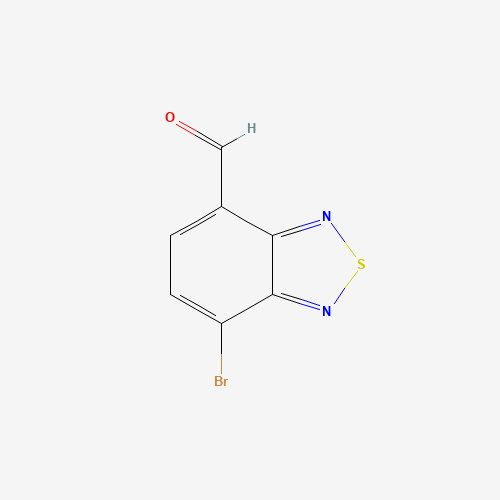7-Bromo-2,1,3-benzothiadiazole-4-carboxaldehyde molecular structure
