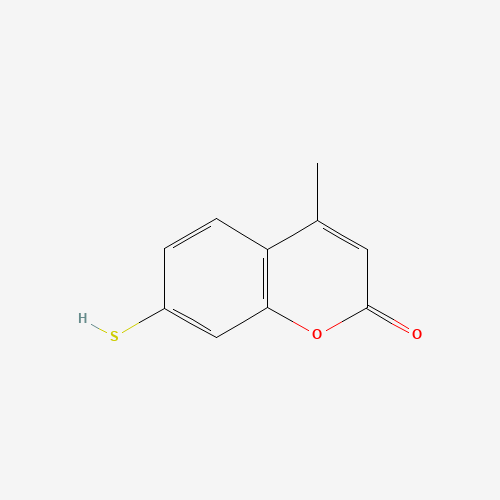 7-Mercapto-4-methylcoumarin molecular structure