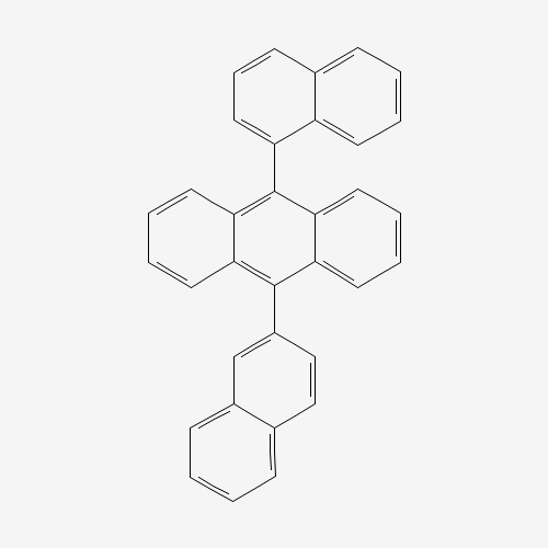 9-(Naphthalen-1-yl)-10-(naphthalen-2-yl)anthracene molecular structure