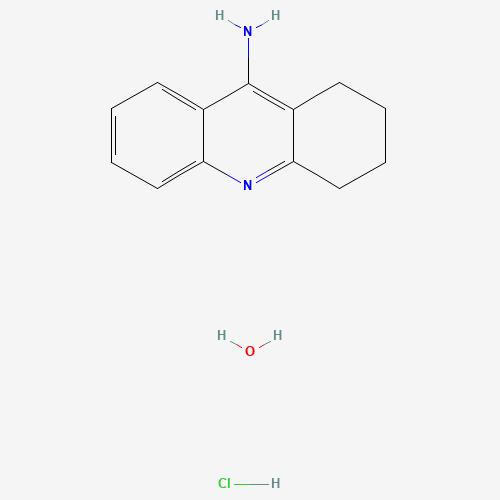 9-Amino-1,2,3,4-tetrahydroacridine hydrochloride hydrate molecular structure
