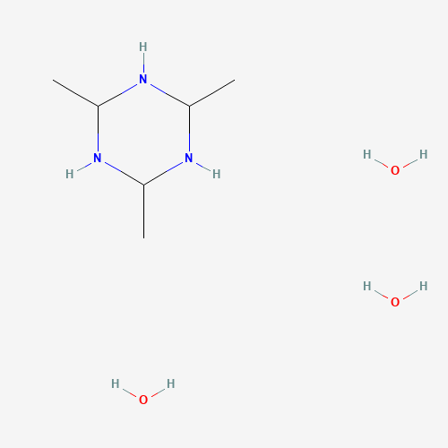Acetaldehyde ammonia trimer molecular structure