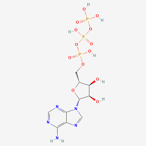 Adenosine 5′-triphosphate disodium salt trihydrate molecular structure