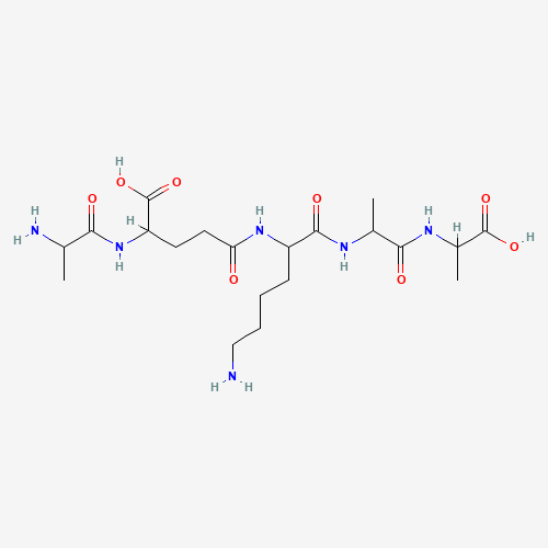 Ala-D-γ-Glu-Lys-D-Ala-D-Ala molecular structure