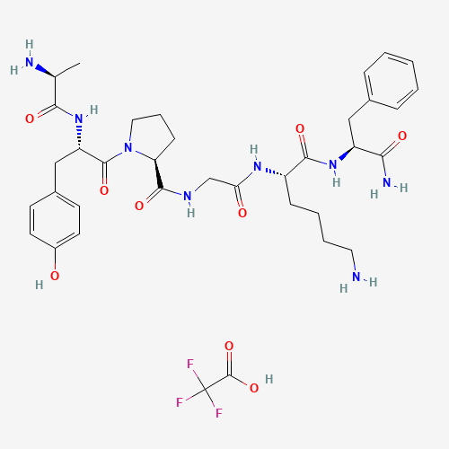 Ala-Tyr-Pro-Gly-Lys-Phe-NH2 trifluoroacetate salt molecular structure