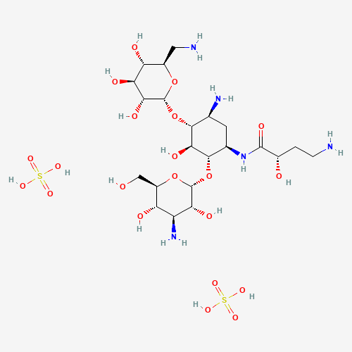 Amikacin disulfate salt molecular structure