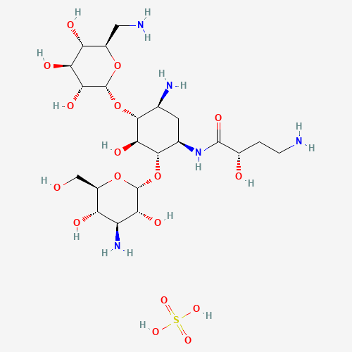 Amikacin sulfate salt molecular structure