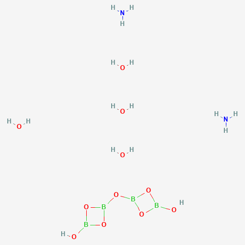 Ammonium biborate tetrahydrate molecular structure