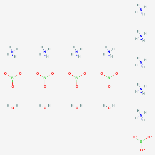Ammonium pentaborate tetrahydrate molecular structure