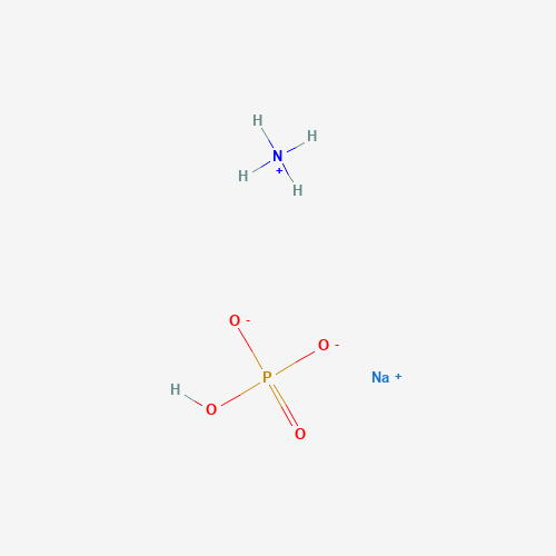Ammonium sodium phosphate dibasic tetrahydrate molecular structure
