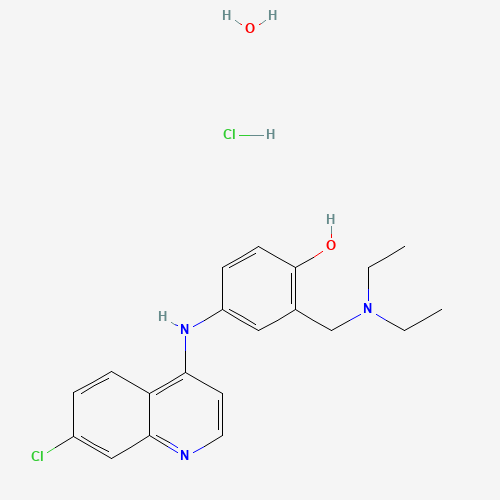 Amodiaquin dihydrochloride dihydrate molecular structure
