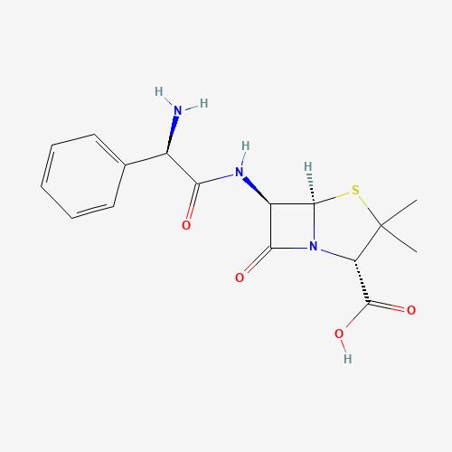 Ampicillin sodium salt molecular structure
