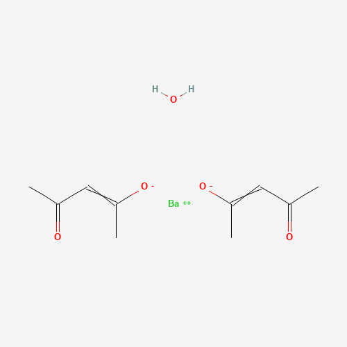 Barium acetylacetonate hydrate molecular structure