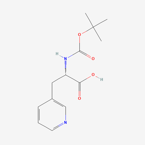 Boc-3-(3-pyridyl)-Ala-OH molecular structure