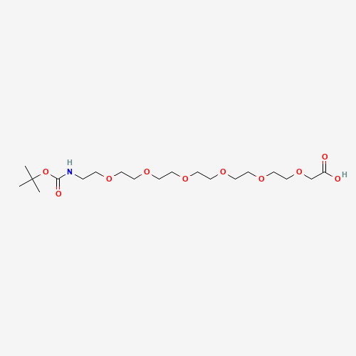 BocNH-PEG6-acid molecular structure