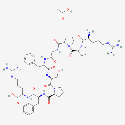 Bradykinin acetate salt molecular structure