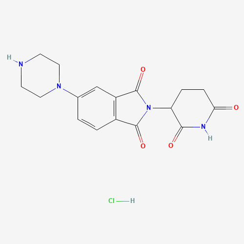 C5-Pomalidomide-piperazine hydrochloride molecular structure