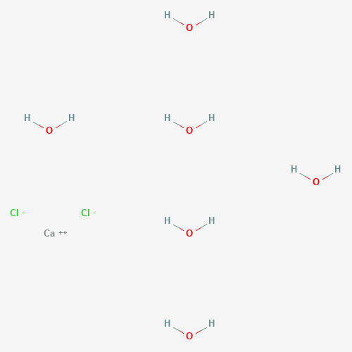 Calcium chloride hexahydrate molecular structure