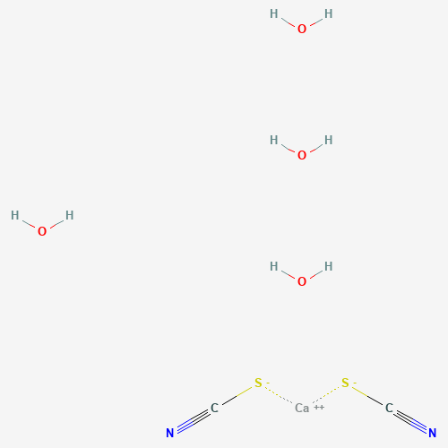 Calcium thiocyanate tetrahydrate molecular structure