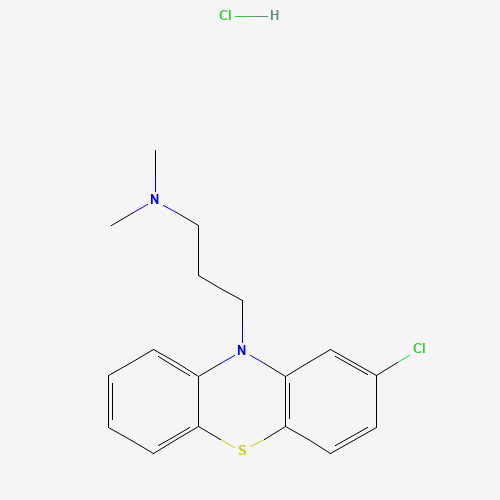 Chlorpromazine hydrochloride molecular structure