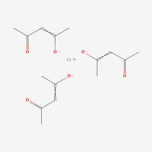 Chromium(III) acetylacetonate molecular structure