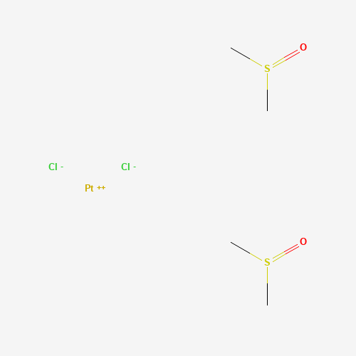 cis-Dichlorobis(dimethyl sulfoxide)platinum(II) molecular structure