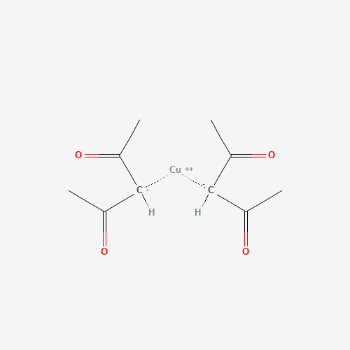 Copper(II) acetylacetonate molecular structure
