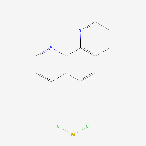 Dichloro(1,10-phenanthroline)palladium(II) molecular structure