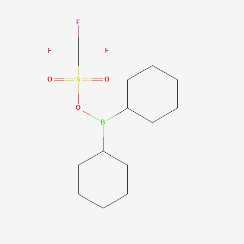 Dicyclohexylboron trifluoromethanesulfonate molecular structure