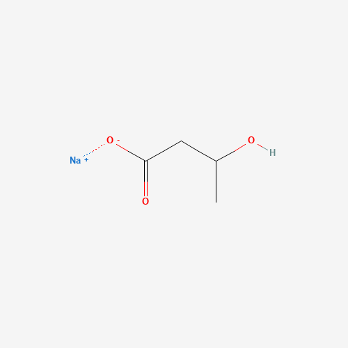 DL-β-Hydroxybutyric acid sodium salt molecular structure